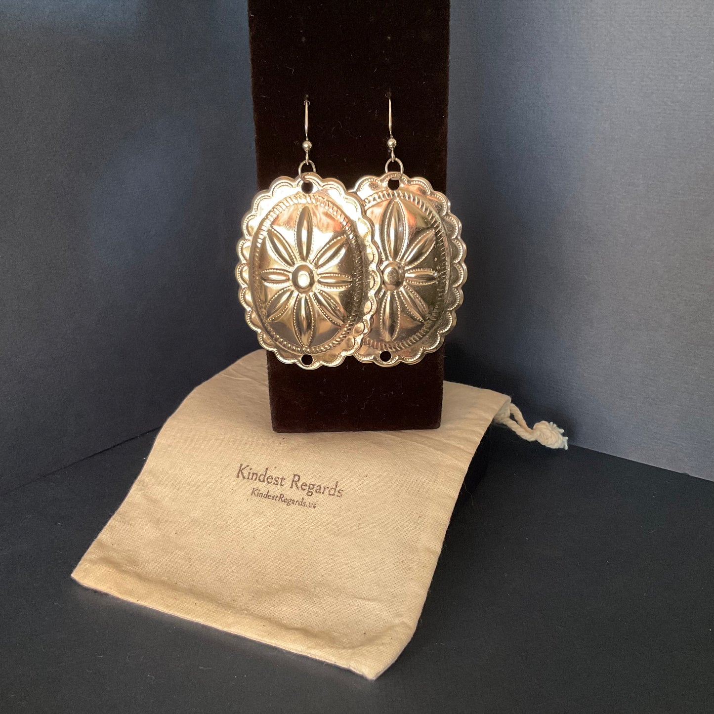 Western Concho Statement earrings