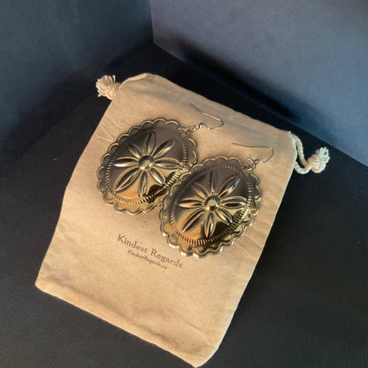 Western Concho Statement earrings