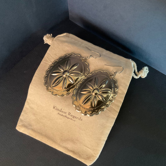 Western Concho Statement earrings
